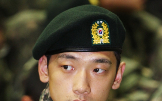 Pop star Rain adjusting well to military life