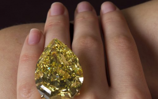 Huge ‘Sun Drop’ diamond fetches $10.9 million at auction
