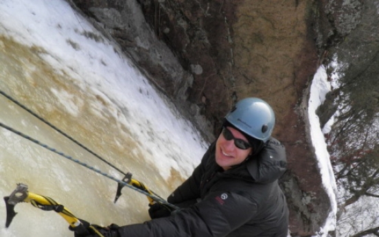 Ice climbing lets you get to grips with the cold