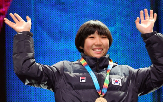 Jang Mi wins gold at Youth Olympics