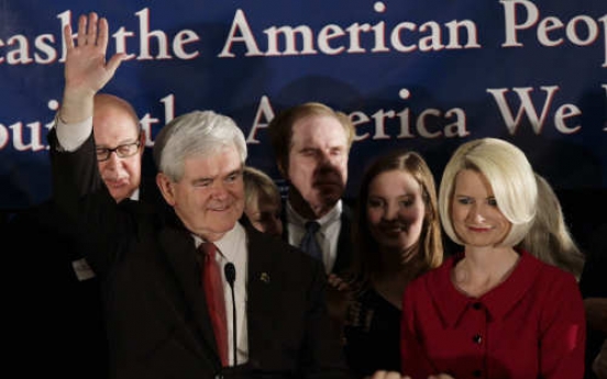 Gingrich wins in S. Carolina with over 40%