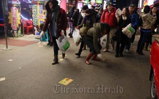 Expats join anti-prostitution flash mob