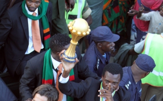 Zambia team returns home after Cup win