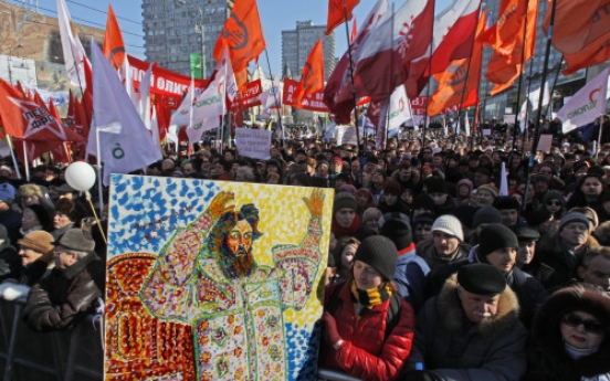 New civic activists shine at anti-Putin protest