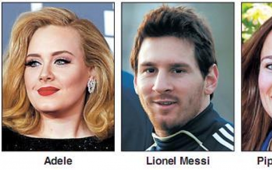 Adele, Messi, Pippa Middleton make Time 100 people list