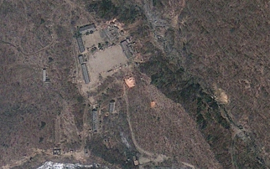 Photo shows work at N.K. test site