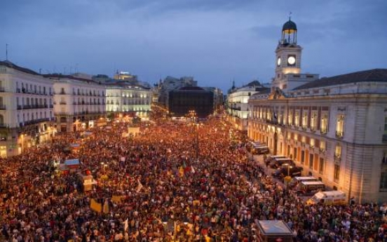 100,000 march in Spain over austerity