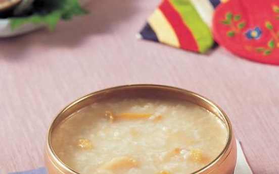 Jeonbokjuk (rice porridge with abalone)