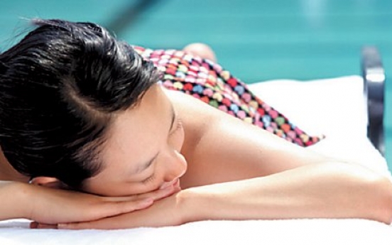 Summer spa at Grand Hyatt Hotel