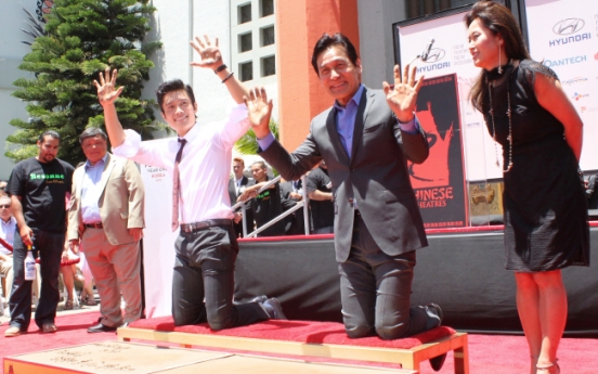 Ahn, Lee leave permanent impression on Hollywood