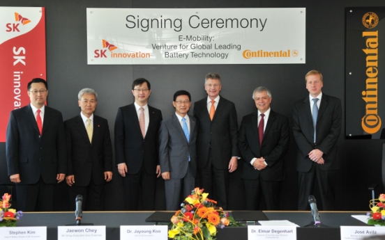 SK Innovation, Continental ink car battery deal