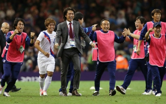 Korean football team coach credits mental toughness in win over Britain