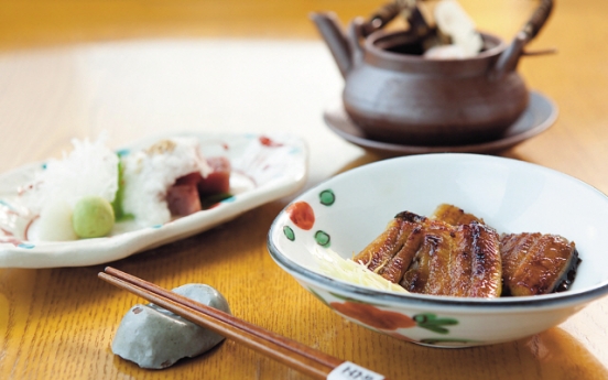 Eel dishes at Grand Hyatt Seoul