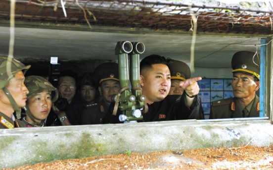 N.K. leader visits front-line artillery unit ahead of South-U.S. exercises