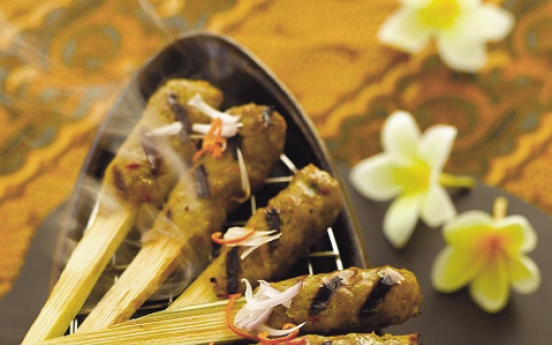 Balinese delicacies at Banyan Tree Club & Spa Seoul