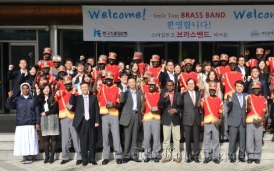 Eximbank sponsors teenage brass band from South Sudan