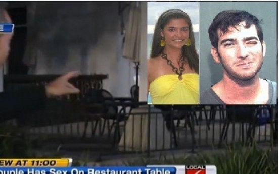 Police: Couple had sex on restaurant table