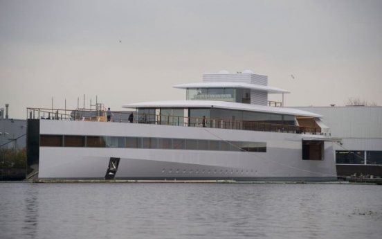 Steve Jobs superyacht ‘Venus’ emerges in Dutch shipyard