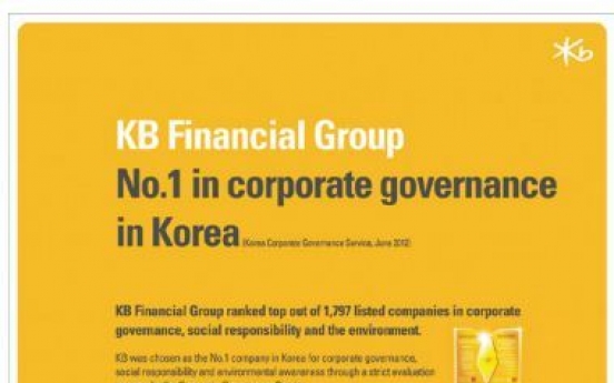 KB Financial stands for sound governance