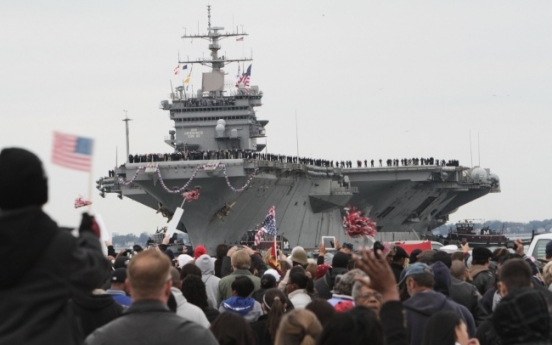 First nuclear-powered aircraft carrier completes final voyage