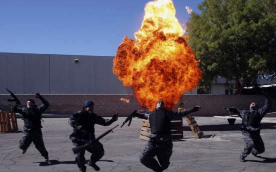 Firefighters get primer in movie pyrotechnics