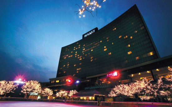 Ice rink at Grand Hyatt Seoul