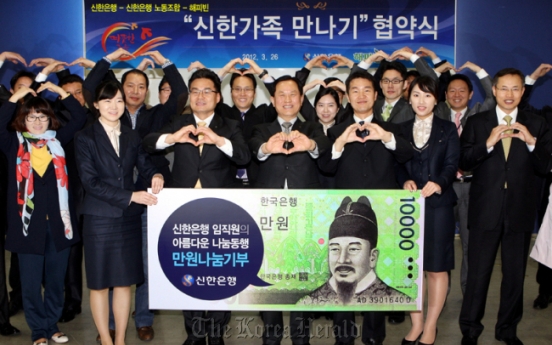 Shinhan staff’s volunteer activities