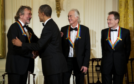 Letterman, Hoffman, Zeppelin receive Kennedy Center Honors