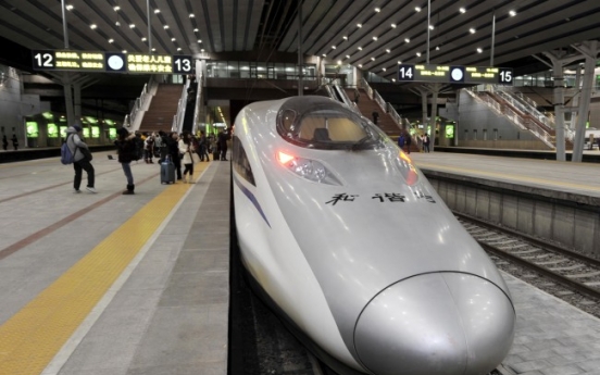 China shows off its new high-speed rail