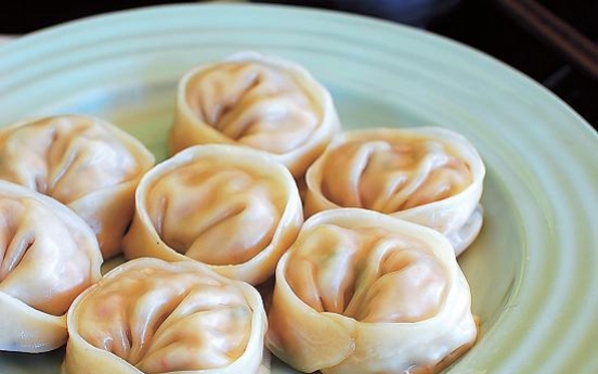 Kimchi mandu (Korean dumplings)