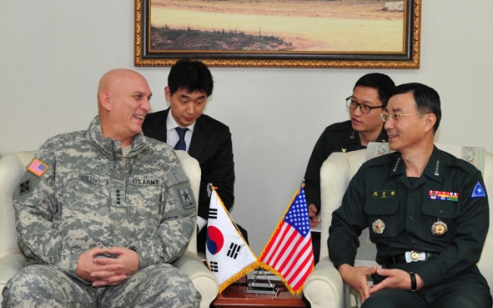 Korean, U.S. Army chiefs vow to strengthen alliance