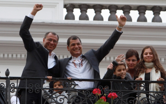 Ecuador leader wins second reelection