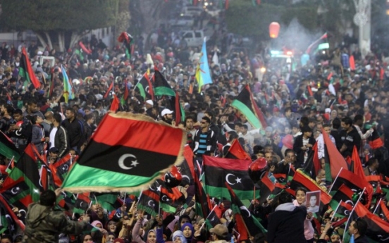 Libyan leader calls for unity on second anniversary of uprising