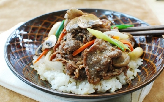 Bulgogi deopbap (bulgogi rice bowl)