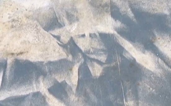 Man spots 'Jesus' on painting drop cloth