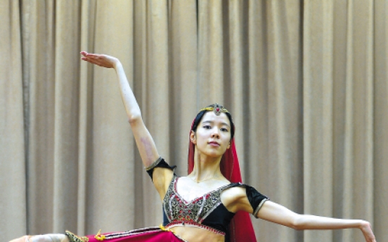 Ballerina beguiling as Hindu temple dancer