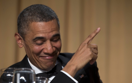 Obama jokes about himself, opponents at reporters’ dinner