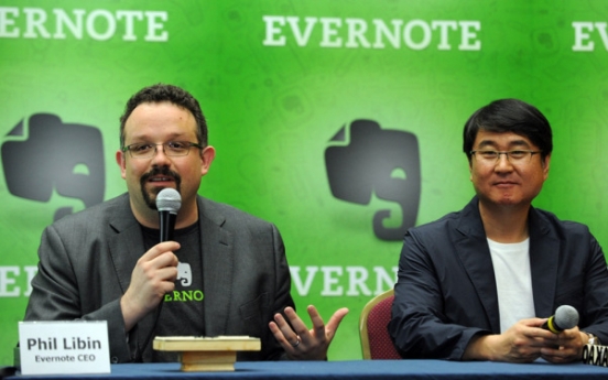 Kakao teams with Evernote for chat-memo service