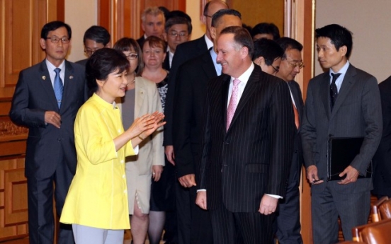 N.Z. leader pressures Korea on FTA