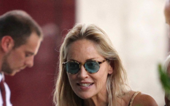 Sharon Stone happily unrecognizable in new role