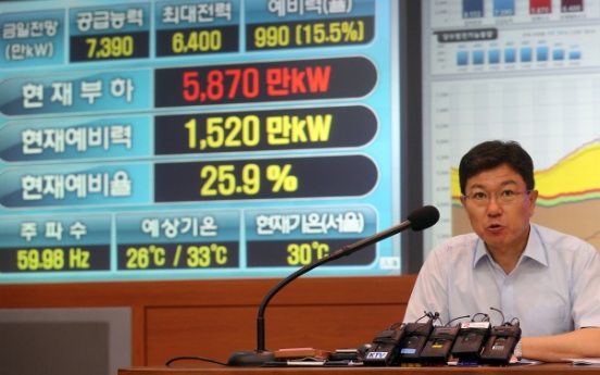 Warning issued as Korea braces for electricity shortage