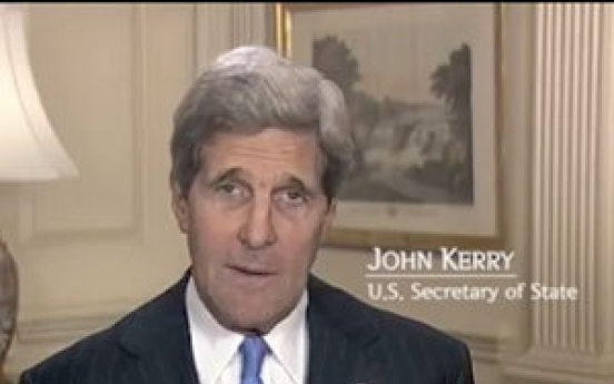 Kerry congratulates Korea on independence in video message