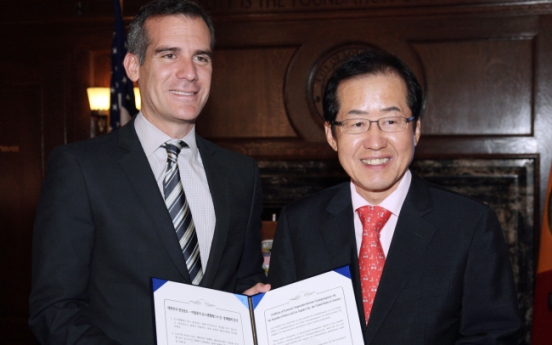 Gov. Hong, L.A. mayor agree on economic ties