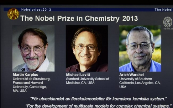 Karplus, Levitt, Warshel win Nobel chemistry prize