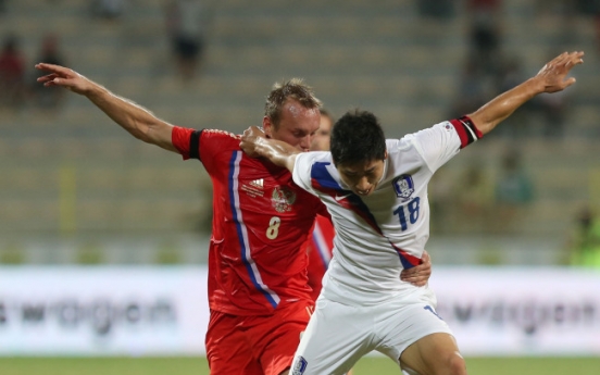 S.Korea falls to Russia in final football friendly of 2013