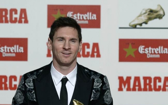 Messi receives Golden Boot