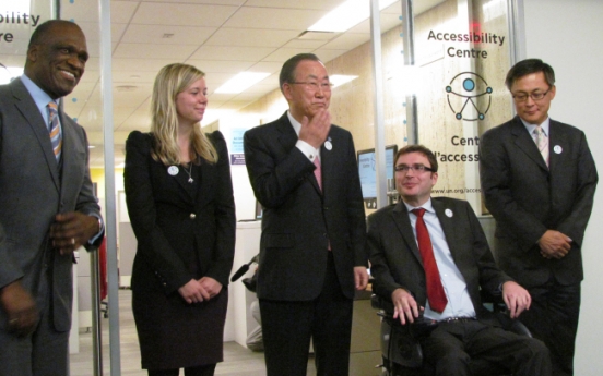 U.N. opens center for disabled sponsored by Korea, Samsung