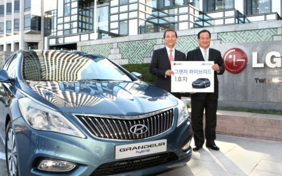 [Photo News] Hyundai -LG launch eco-freindly partnership