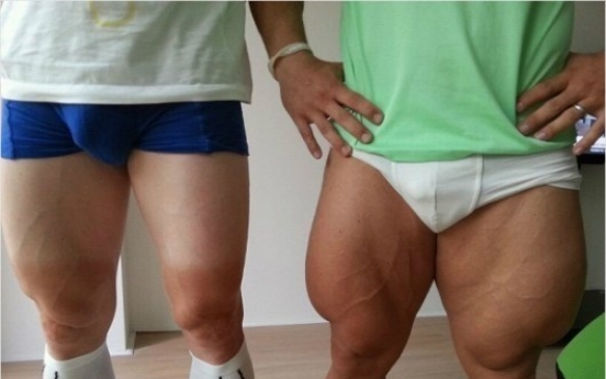 [Photo News] Cyclists in leg muscle Twitter showdown