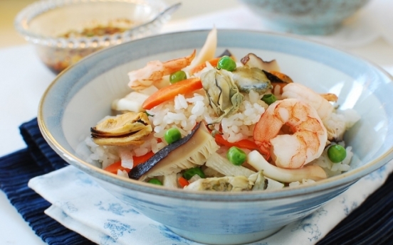 Haemul bap (seafood rice bowl)